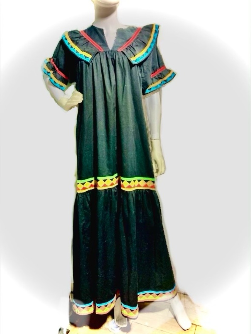 Miccosukee Seminole Vintage Maxi Dress